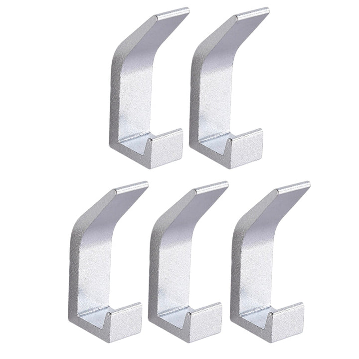  Silver Aluminium Wall Hooks Decorative 1 x Hook-3 x Hooks-5 x Hooks - Stem & Sill