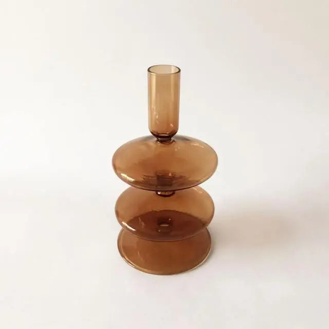 Autumn Glass Taper Candle Holders - Stem & Sill