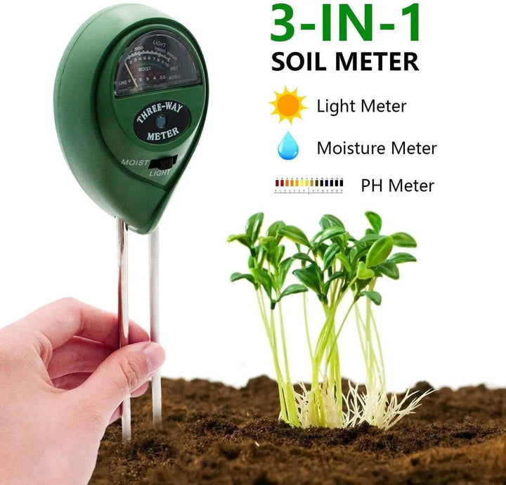 Battery-Free Soil Moisture, Light, & pH Meter - Stem & Sill