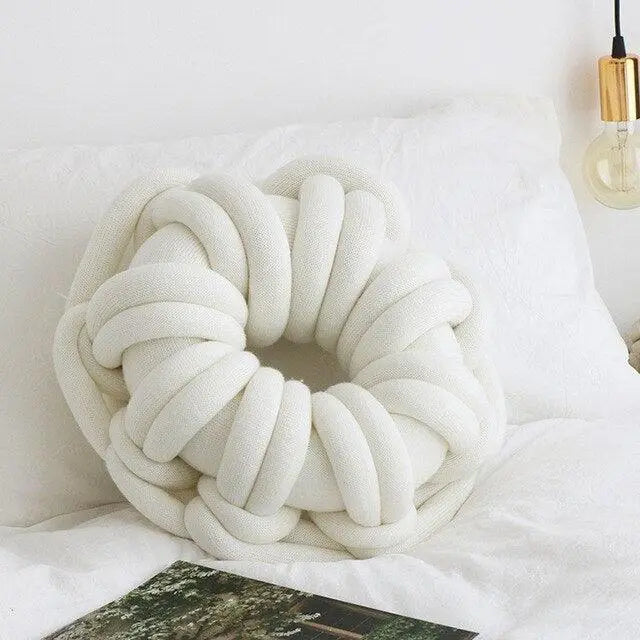 Beignet Shaped Donut Pillow - Stem & Sill