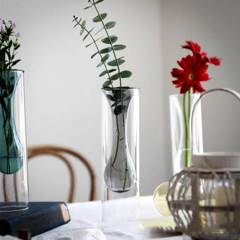 Bubble-Shaped Blown Glass Vases - Stem & Sill