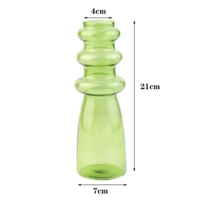 Bubble-Shaped Blown Glass Vases - Stem & Sill