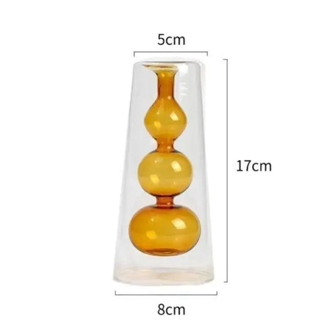 Bubble-Shaped Blown Glass Vases - Stem & Sill