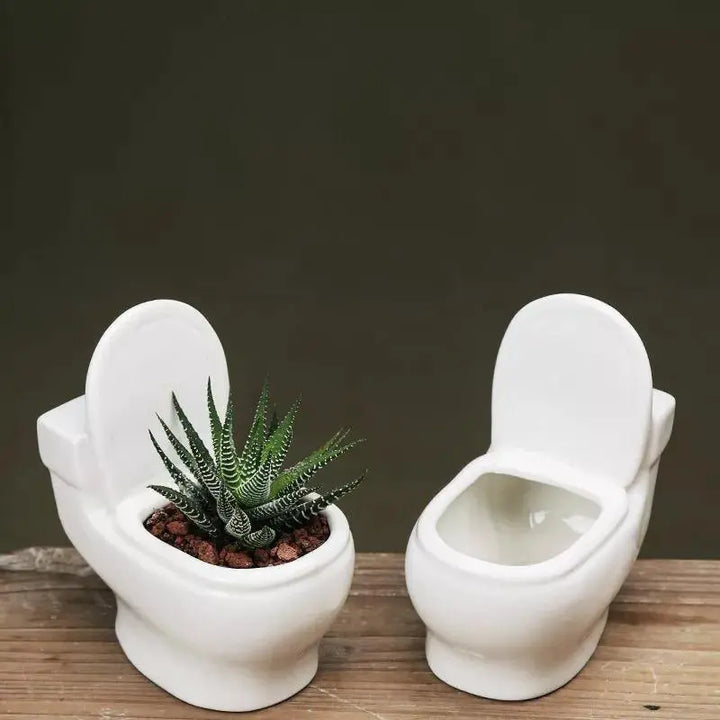  Ceramic Toilet Succulent Planter Default Title - Stem & Sill