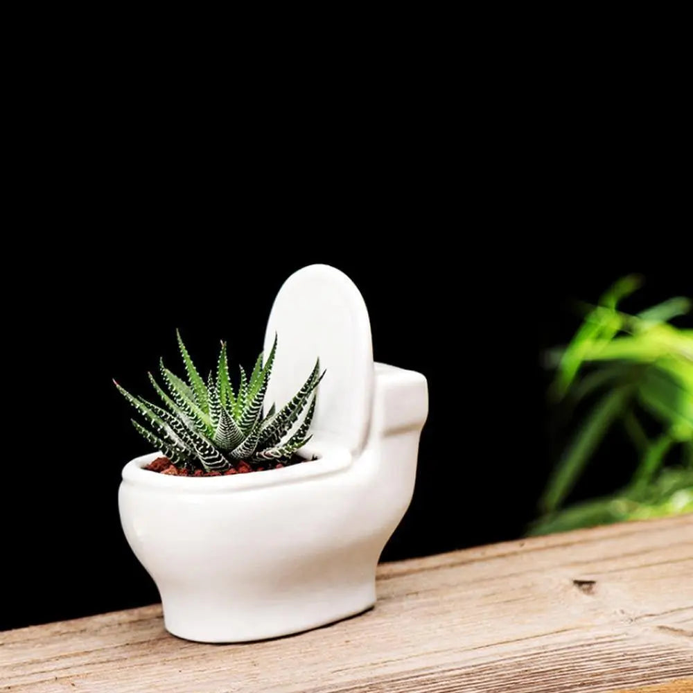  Ceramic Toilet Succulent Planter Default Title - Stem & Sill