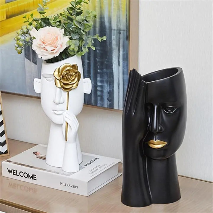 Contemporary Abstract Head Vases - Stem & Sill