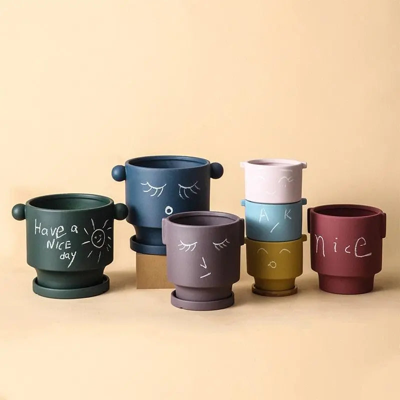 DIY Doodle Ceramic Pots - Stem & Sill