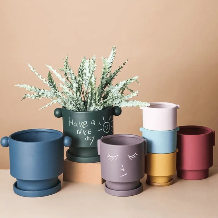 DIY Doodle Ceramic Pots - Stem & Sill