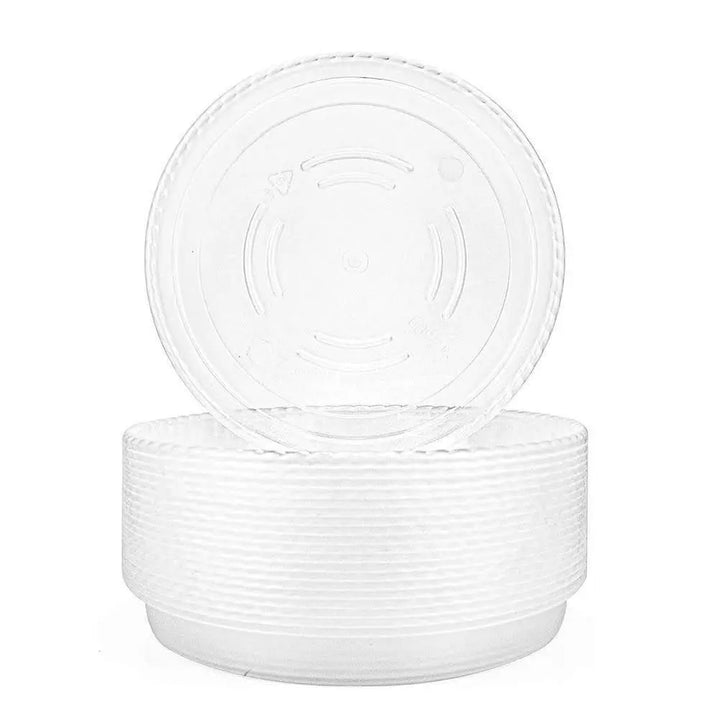 10-Piece Heavy Duty Clear Plastic Plant Saucer Set - Stem & Sill