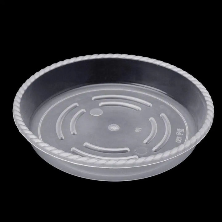 10-Piece Heavy Duty Clear Plastic Plant Saucer Set - Stem & Sill