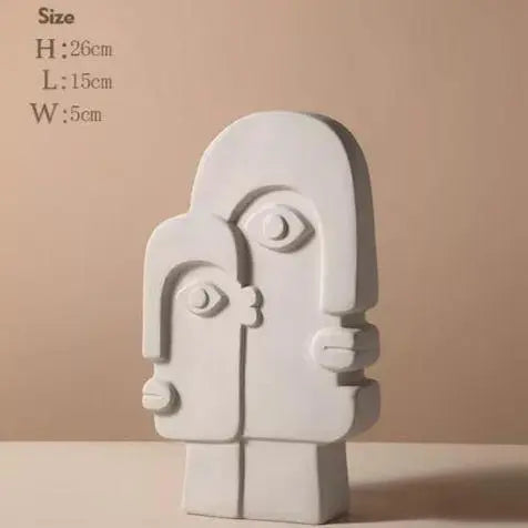 Expression Face Ceramic Vase - Stem & Sill