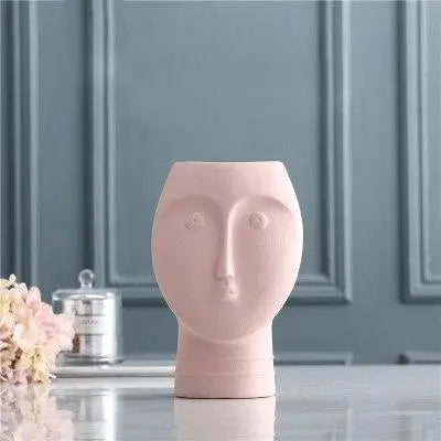 Face Ceramic Vases - Stem & Sill