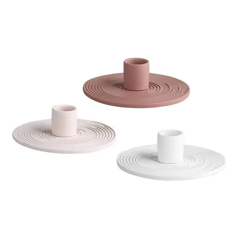 Fine-Point Ceramic Candle Holders - Stem & Sill