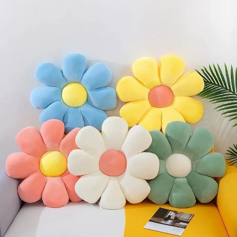 Flower-Shaped Decorative Cushion - Stem & Sill