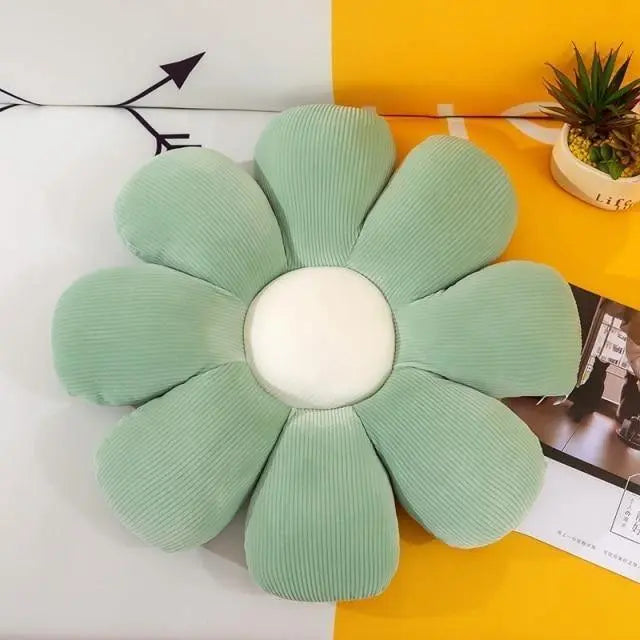 Flower-Shaped Decorative Cushion - Stem & Sill