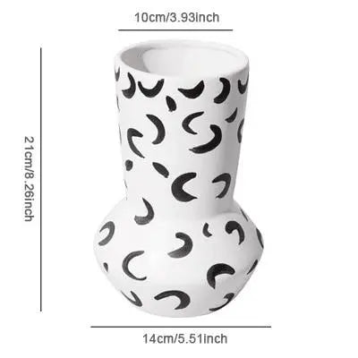 Innovative Modern Dots Ceramic Vases - Stem & Sill