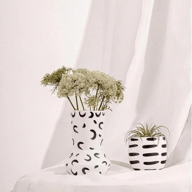 Innovative Modern Dots Ceramic Vases - Stem & Sill