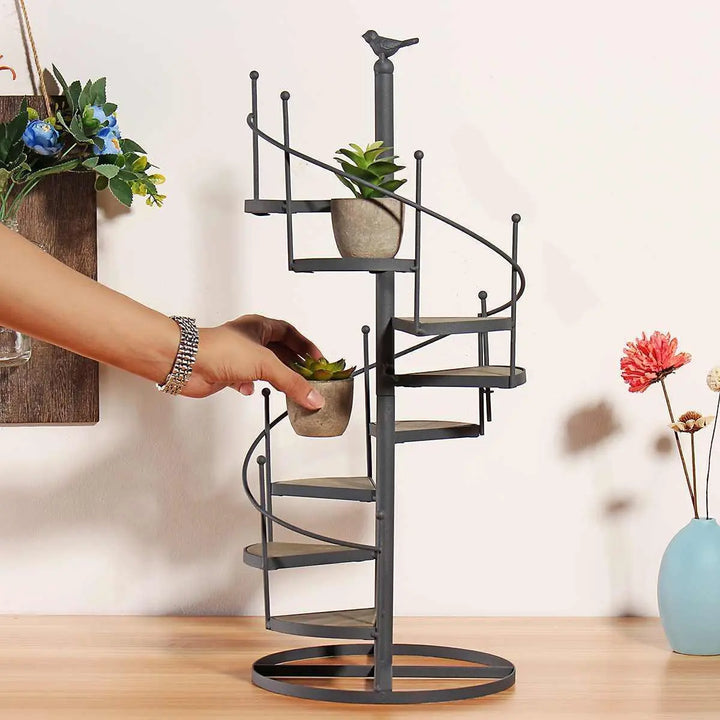 Iron Helical staircase Plant Stand - Stem & Sill