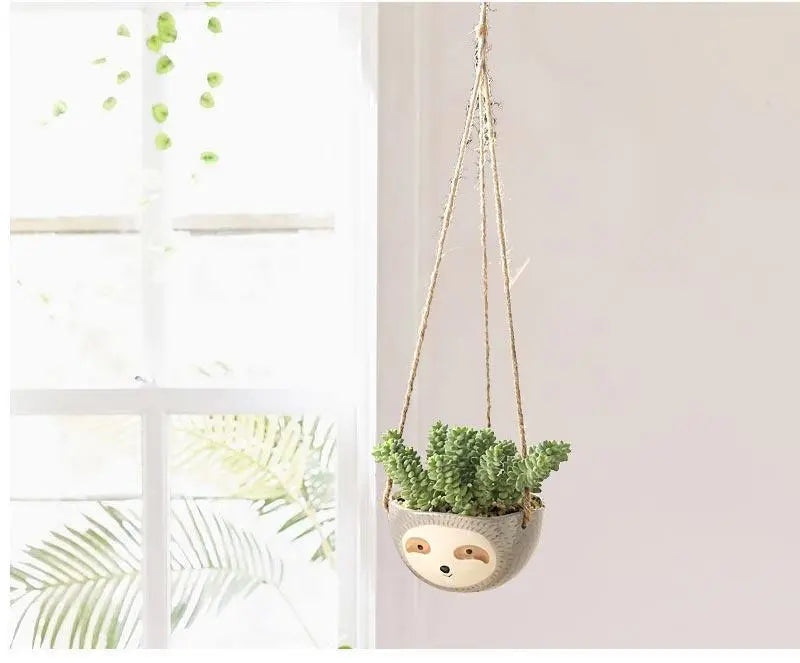 Lazy Ceramic Hanging Succulent Planter - Stem & Sill