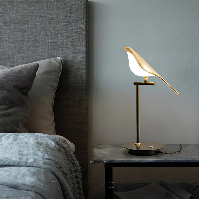  Chirpy LED Bird Table Lamp Solo Bird table lamp-Double Bird table lamps - Stem & Sill