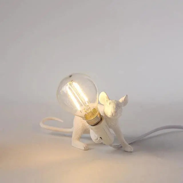 The Mouse Lamp White Crouching - Stem & Sill