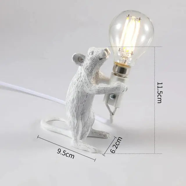 The Mouse Lamp White Standing - Stem & Sill