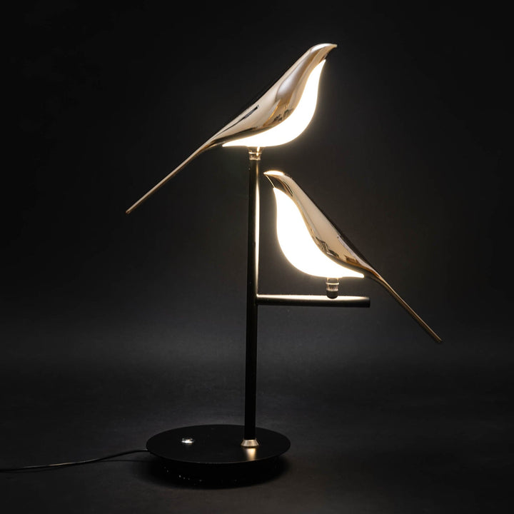  Chirpy LED Bird Table Lamp Solo Bird table lamp-Double Bird table lamps - Stem & Sill