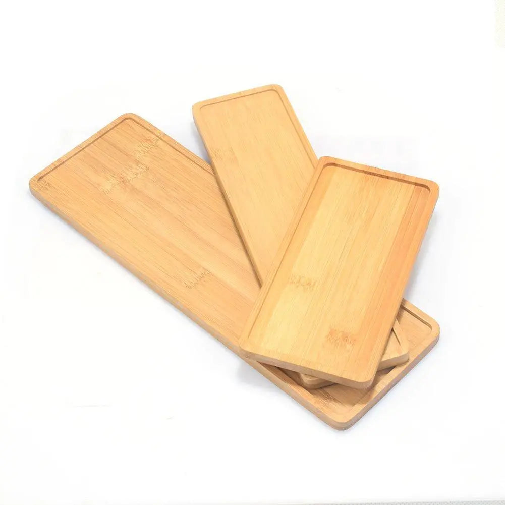 Organic Bamboo Planter Saucer Trays - Stem & Sill