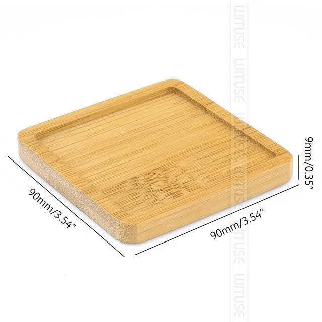 Organic Bamboo Planter Saucer Trays - Stem & Sill