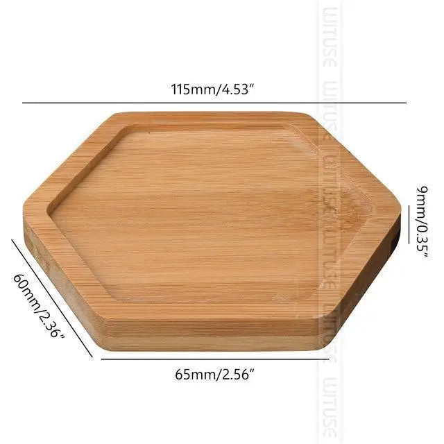 Organic Bamboo Planter Saucer Trays - Stem & Sill