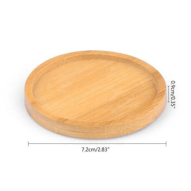 Organic Bamboo Planter Saucer Trays - Stem & Sill