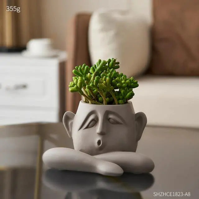 Passionate Faces Planter Sculpture Trio - Stem & Sill