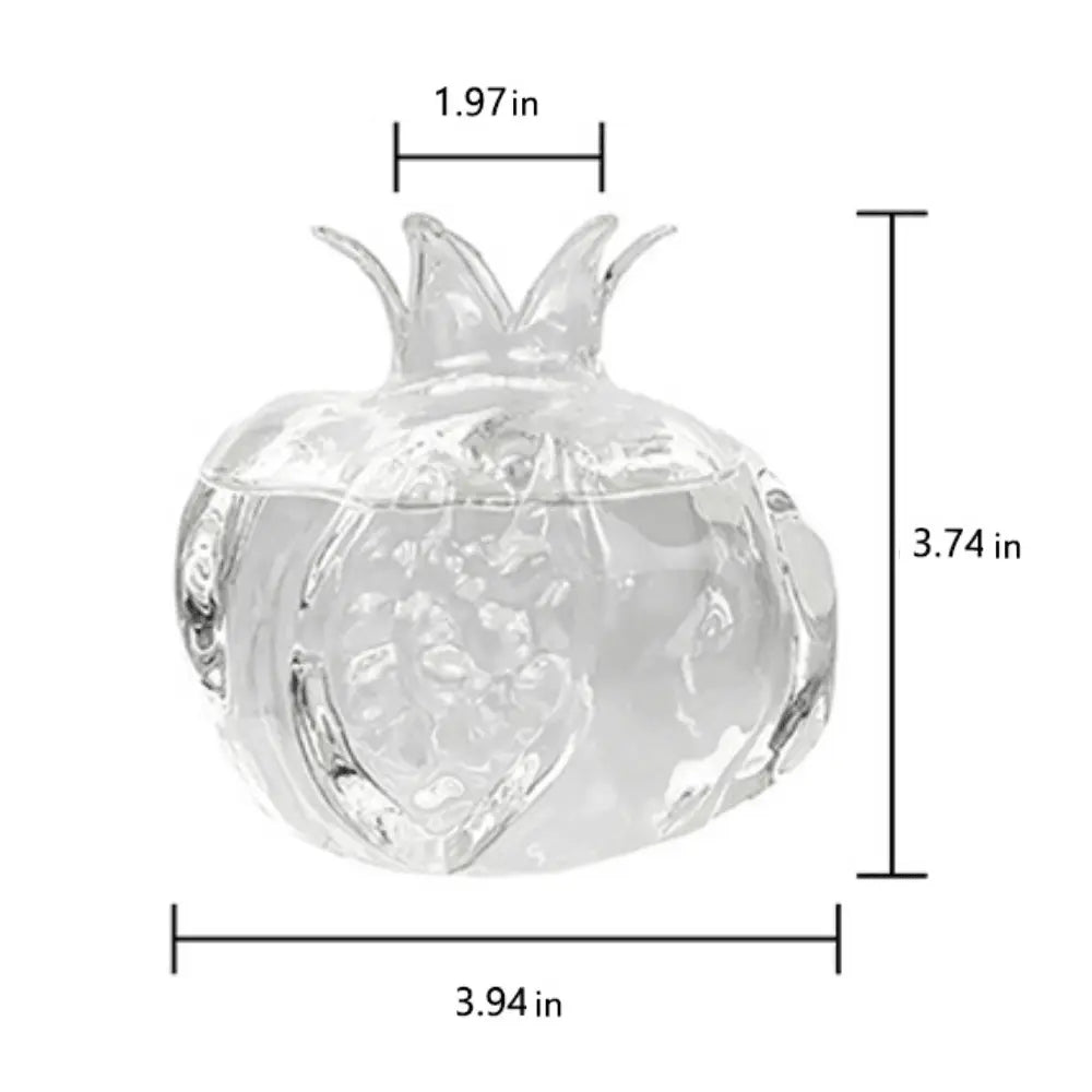 Pomegranate Glass water growth Vase - Stem & Sill