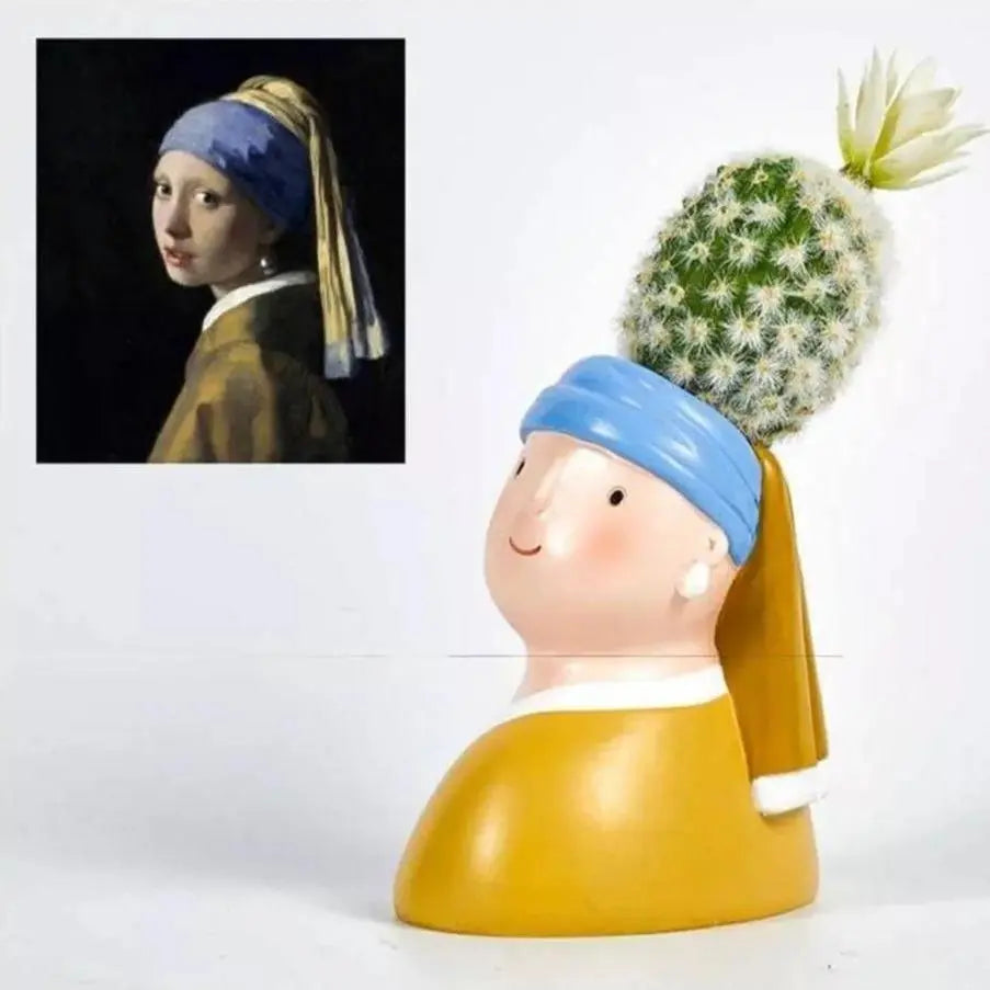 Succulent Planters of Celebrity Vermeer's Girl with a Pearl Earring Planter - Stem & Sill