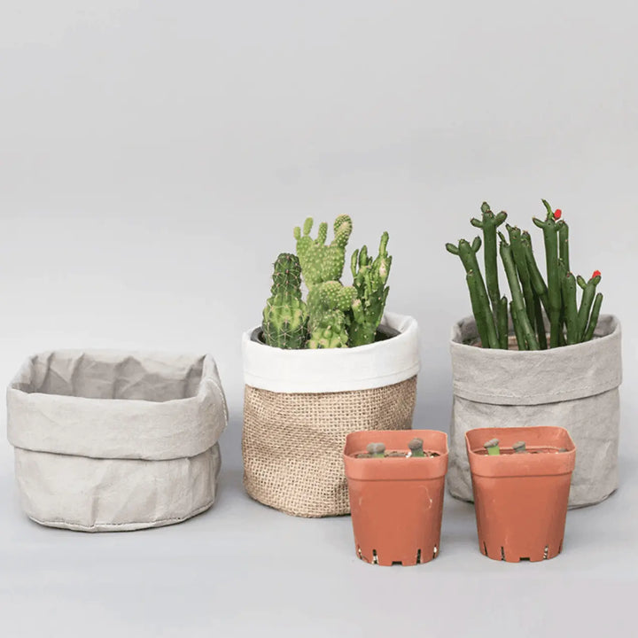 Rustic Fabric Planter Basket - Stem & Sill