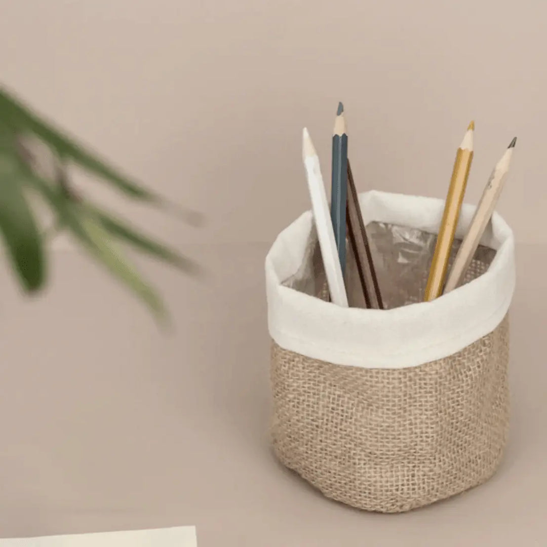 Rustic Fabric Planter Basket - Stem & Sill