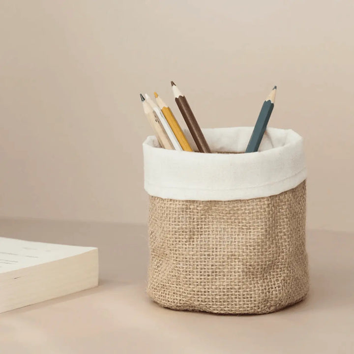 Rustic Fabric Planter Basket - Stem & Sill