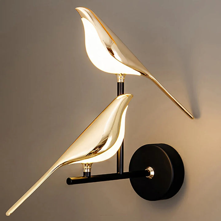  Chirpy LED Bird Wall Lamp Solo Bird wall lamp-Double Bird wall lamps - Stem & Sill