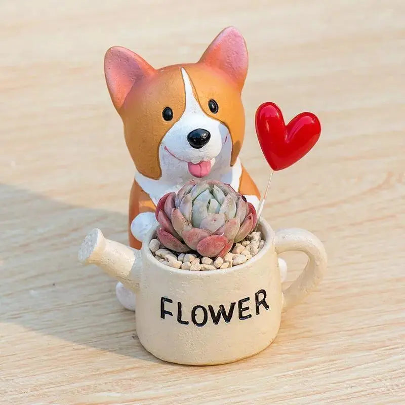 Corgi Succulent Planter Watering Can - Stem & Sill