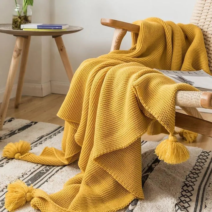 Tabitha Knitted Throw Blankets - Stem & Sill