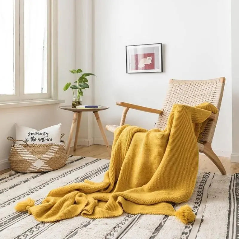 Tabitha Knitted Throw Blankets - Stem & Sill