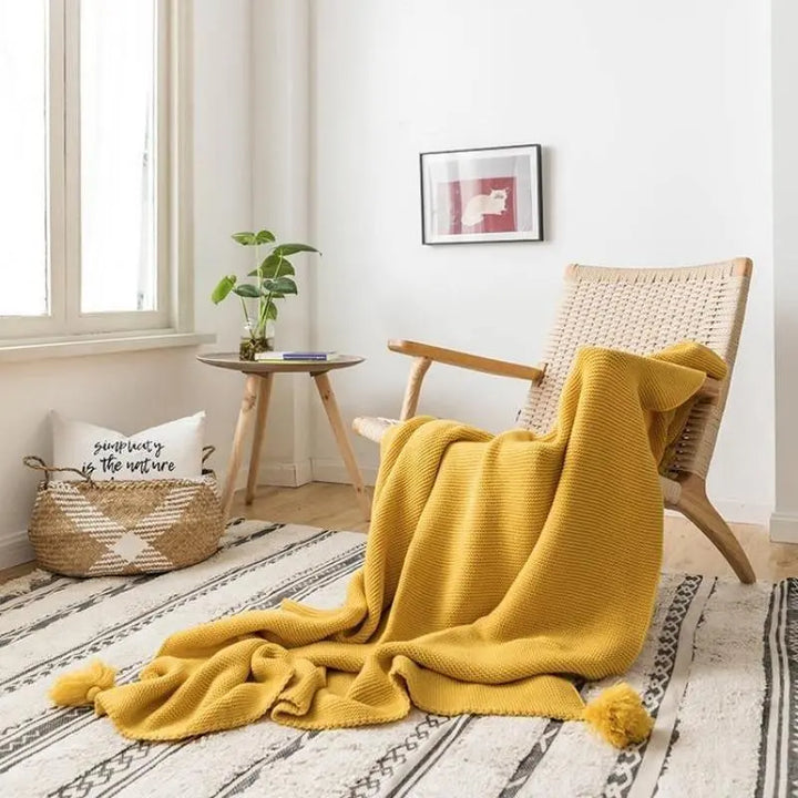 Tabitha Knitted Throw Blankets - Stem & Sill