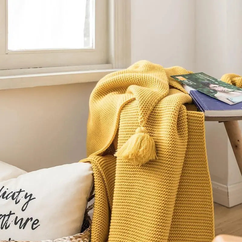 Tabitha Knitted Throw Blankets - Stem & Sill