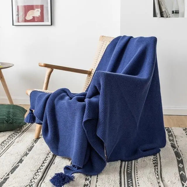 Tabitha Knitted Throw Blankets - Stem & Sill