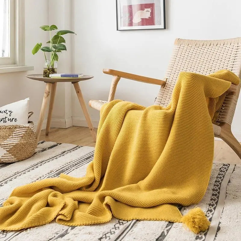 Tabitha Knitted Throw Blankets - Stem & Sill