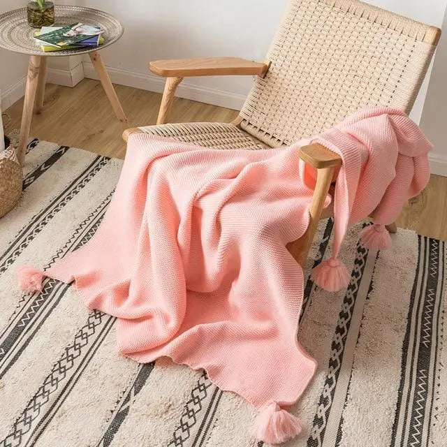 Tabitha Knitted Throw Blankets - Stem & Sill