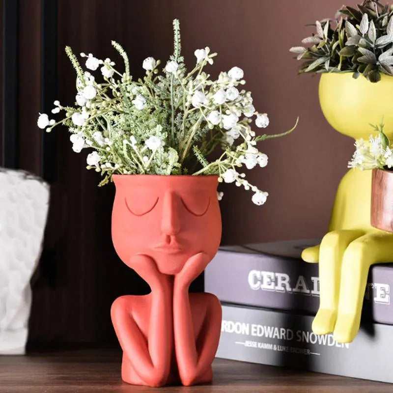 Thinking Face Ceramic Planter - Stem & Sill