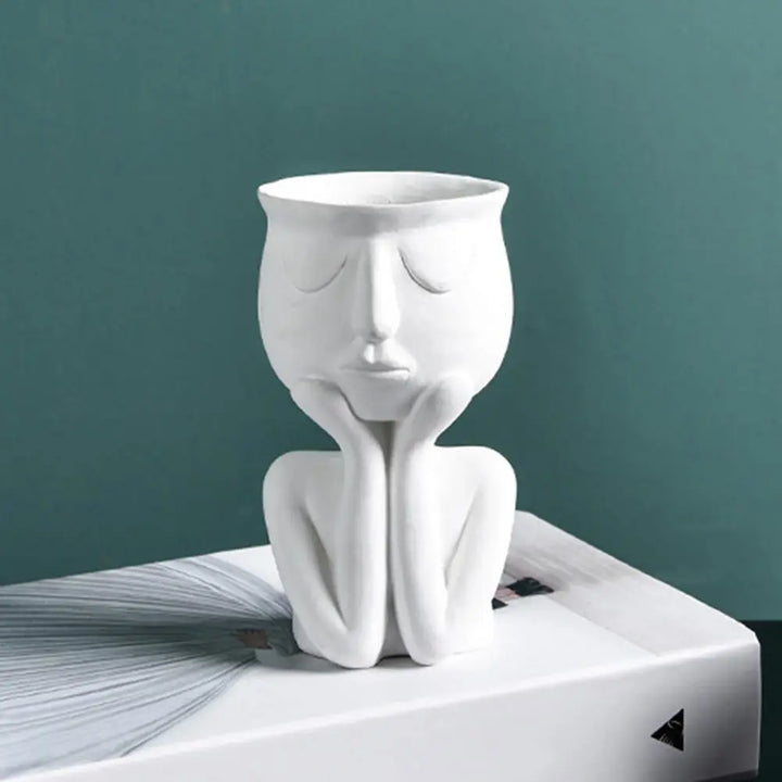 Thinking Face Ceramic Planter - Stem & Sill