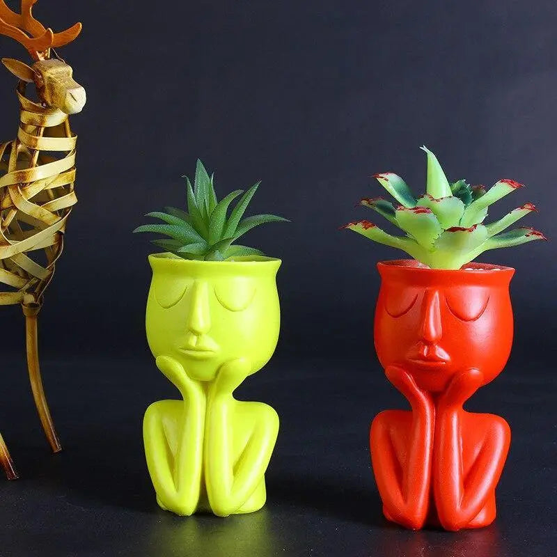 Thinking Face Ceramic Planter - Stem & Sill