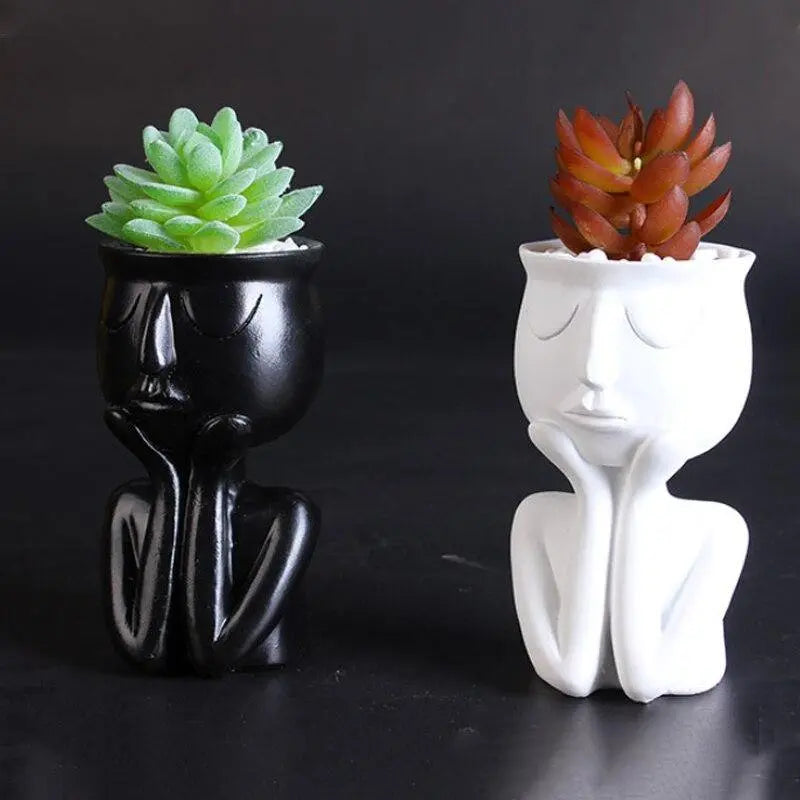 Thinking Face Ceramic Planter - Stem & Sill